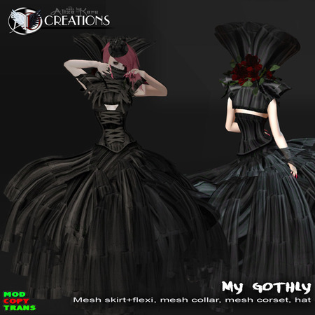 My gothly mesh dress