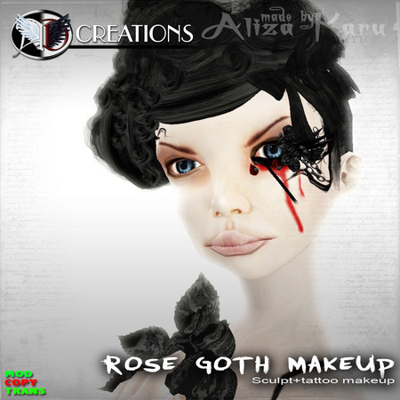 New / Rose goth eye makeup