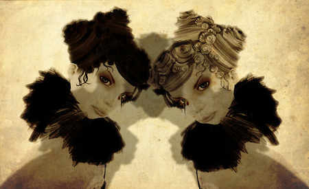 New goth rose hair / in shop