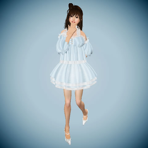 新作ふんわりホイップドレス