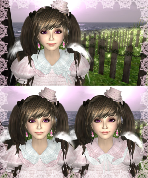 ピンクも涼やか甘いドレス‥‥Featherさん。