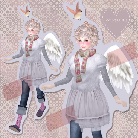 ほんのり可愛いスカルプニット‥‥couvertureさん。