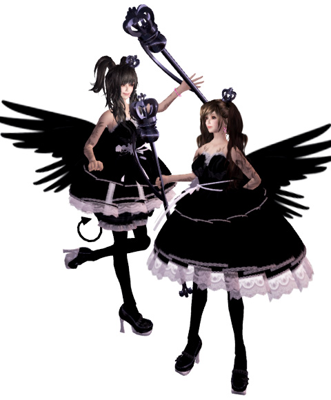 いたいけな黒天使ドレス‥‥Featherさん。