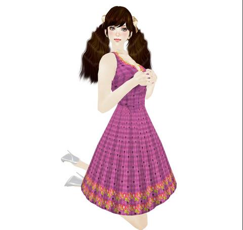 花いっぱい☆さわやかなタンクトップワンピース☆