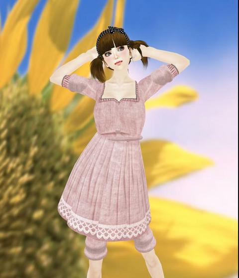 【新作】素朴な可愛さ☆コットンワンピ☆