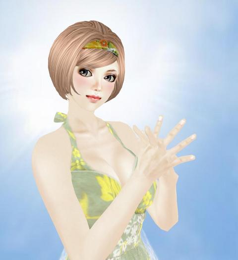 【新作】木漏れ日色のワンピース☆