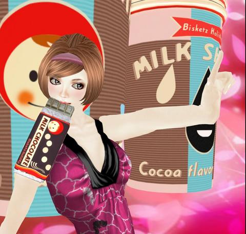☆食べ物アイテム3点☆チョコ、ジュース、ミルクセーキ☆