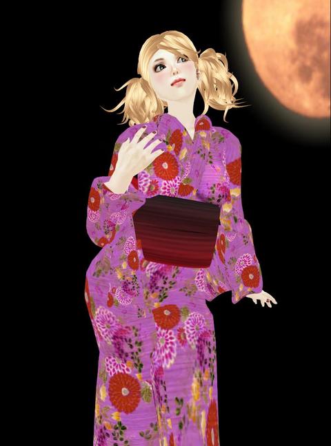 【ゆかたフェア】華やか☆牡丹のビビッド浴衣☆
