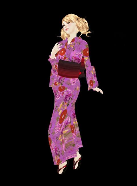 【ゆかたフェア】華やか☆牡丹のビビッド浴衣☆