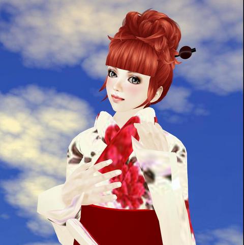 【ゆかたフェア】牡丹の浴衣☆フリーギフト(*^-^)