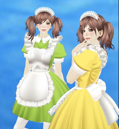 ☆見逃せない!カラフルなメイド服☆メルヘン☆