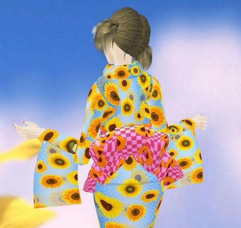 【ゆかたフェア】ひまわり柄で元気な夏☆キュートな浴衣