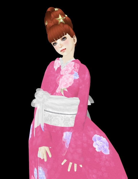 バラのブーケの振り袖☆セール中です!