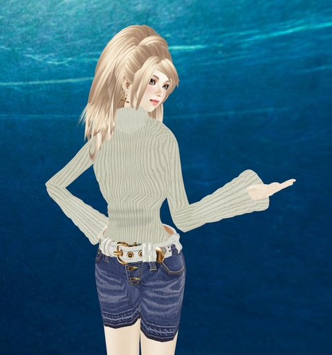 きれい色のニット