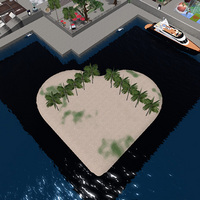 ハート型の島