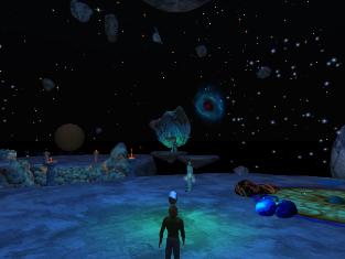 幻想的な宇宙公園