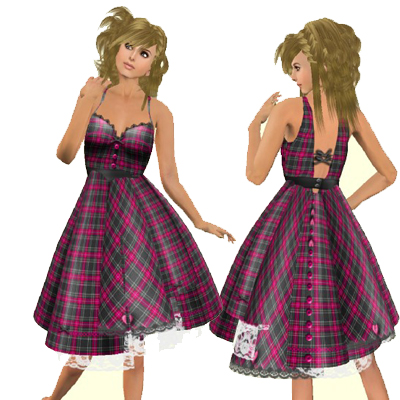 [Free]Hair2軒5種と1L$ドレス♪