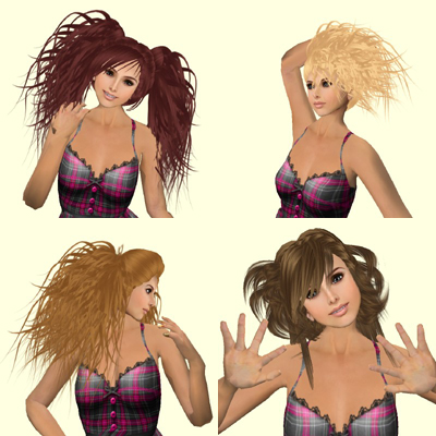 [Free]Hair2軒5種と1L$ドレス♪