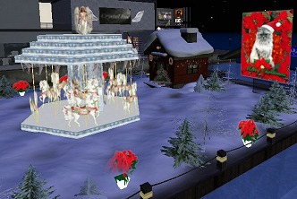 Xmasカード看板設置♪