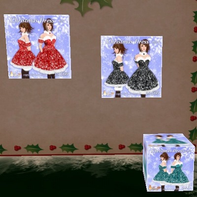 緑のクリスマスドレス♪2種