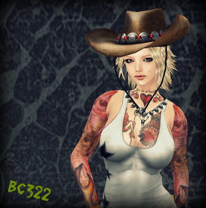 BC322  Western hat