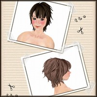 前髪ぱっつんショート