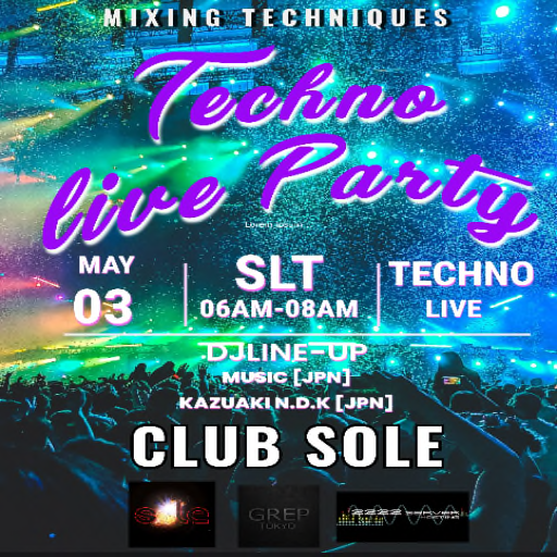 ４月・５月のSOLE DJ EVENT スケジュール