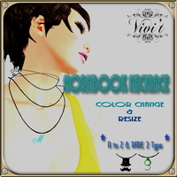 ガチャ　*V* hornbook necklace