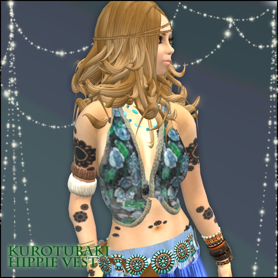 *KUROTUBAKI* hippie vest