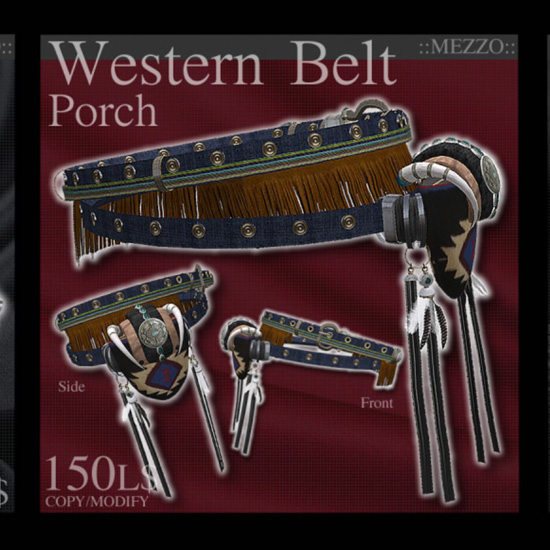 *MEZZO* western porch belt