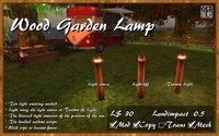 Wood Garden Lamp