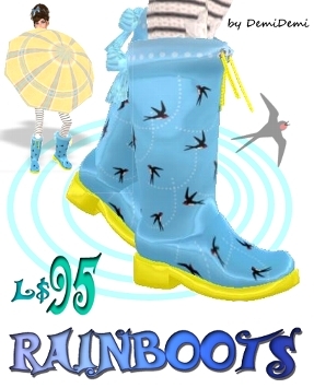 Rainboots (tsubame bird)