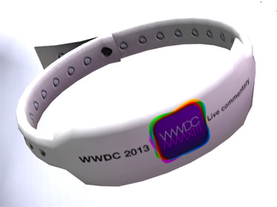 参加記念ブレスレット　林檎塾Apple News Site 2013WWDC中継 in Second Life
