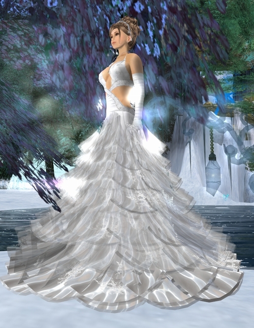 Winter White Snowflake Gown *