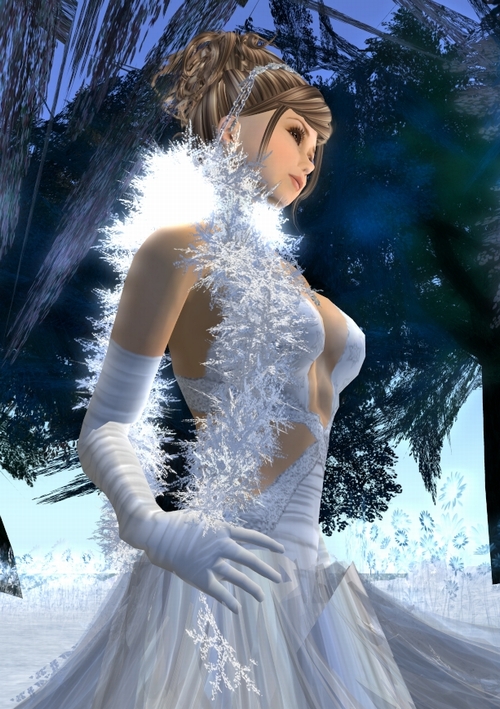 Winter White Snowflake Gown *