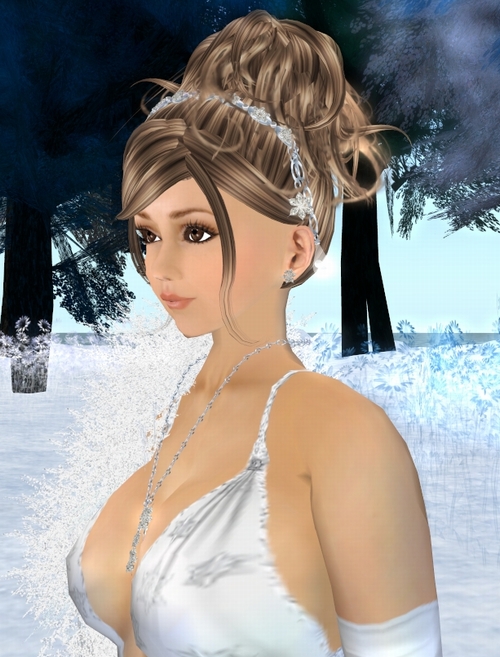Winter White Snowflake Gown *