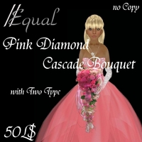 Pink Diamond Cascade Bouquet