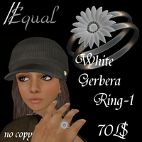 white gerbera ring-1