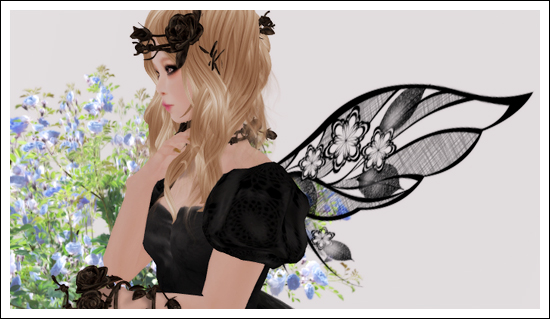 ハントの薔薇と黒いドレス