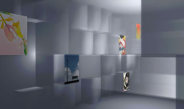 gallery Sayopiyoの展示は2F。yoyoとSayokoは別々の部屋で展示されている