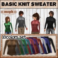 :: moph :: Basic knit sweater