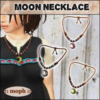 :: moph :: moon necklace