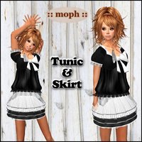 :: moph :: Tunic&skirt Black