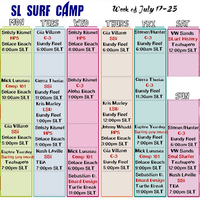 SL SURF CAMP  7/18 更新