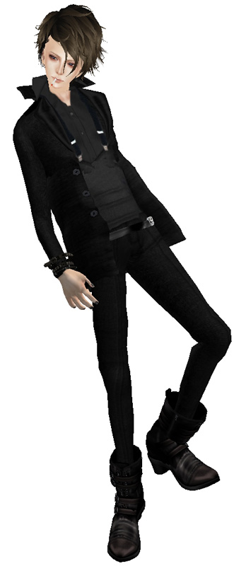 suit (vest&suspender)