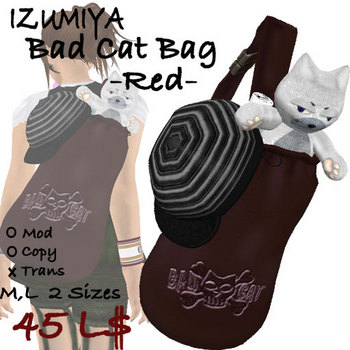 Bad Cat Bag Red&Green