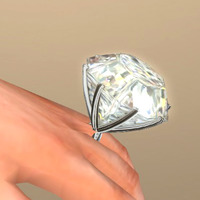 Gギフトは巨大なダイヤの指輪