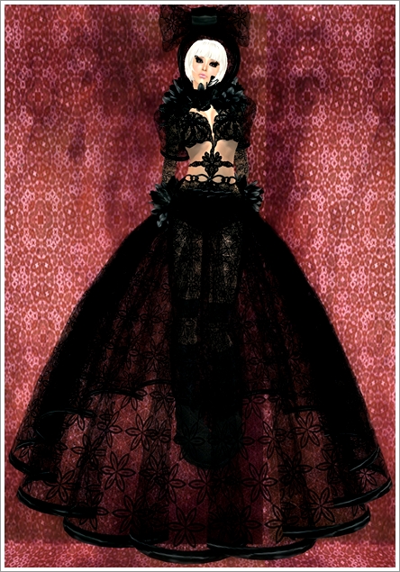 黒レースのドレス
