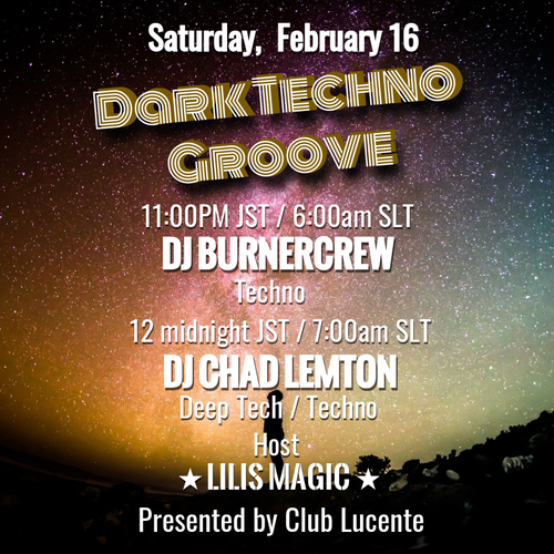 OPEN 23:00 ★Dark Techno★ DJ Burnercrew & DJ Chad Lemton