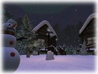 雪の村
